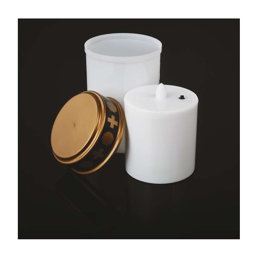 LED buitendecoratie LED/2xC IP44 wit