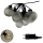 LED buitendecoratieve slinger 10xLED/0,15W/230V 6,8 m IP44 zwart/rookkleurig