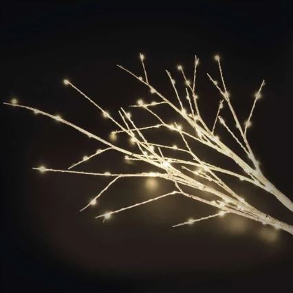 LED buitenkerstdecoratie 100xLED/3xAA warm wit IP44