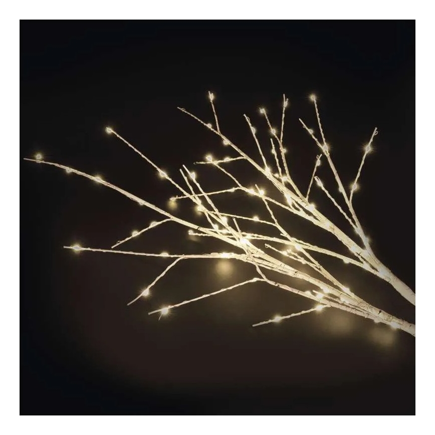 LED buitenkerstdecoratie 100xLED/3xAA warm wit IP44