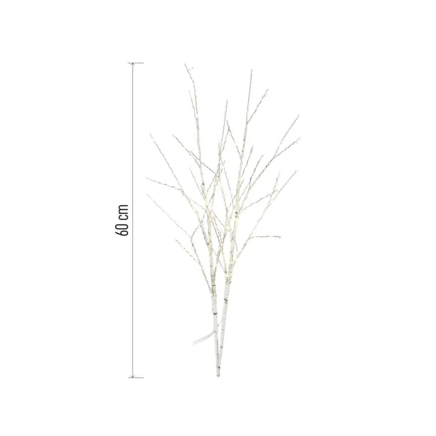 LED buitenkerstdecoratie 100xLED/3xAA warm wit IP44