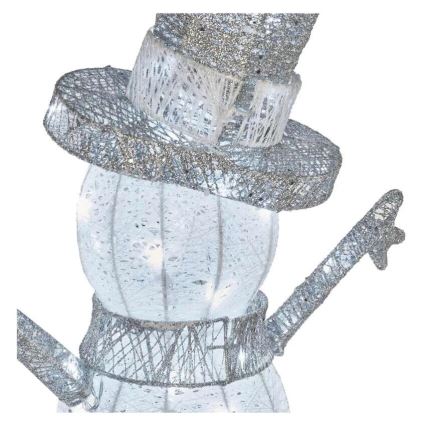 LED Buitenkerstdecoratie 80xLED/3,6W/230V IP44 82 cm sneeuwpop