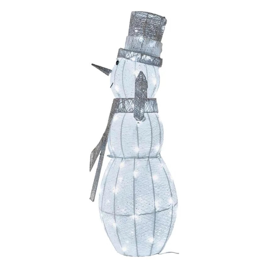 LED Buitenkerstdecoratie 80xLED/3,6W/230V IP44 82 cm sneeuwpop