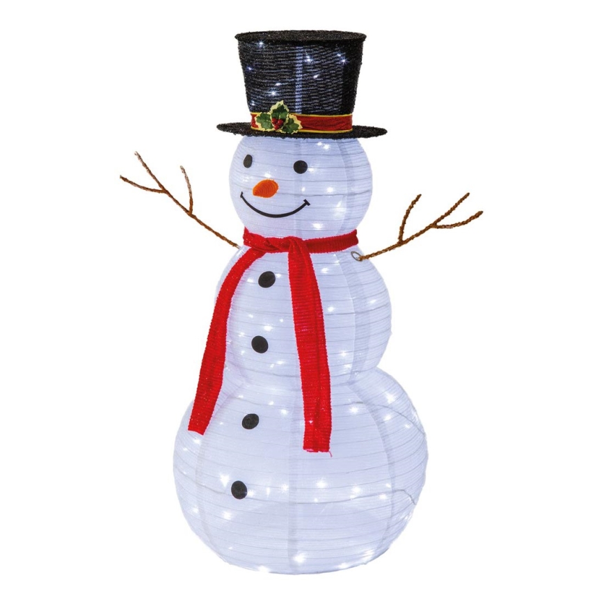 LED Buitenkerstdecoratie LED/1,4W/230V 90 cm IP44 sneeuwpop