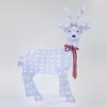 LED Buitenkerstdecoratie LED/6W/230V IP44 koudwit rendier