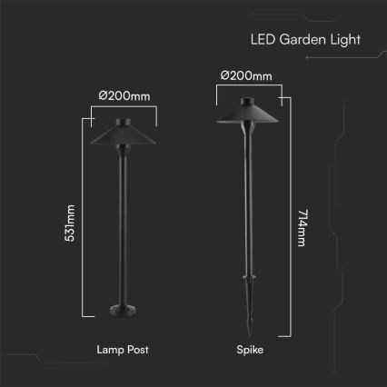 LED Buitenlamp 2in1 LED/7W/230V IP65 3000K