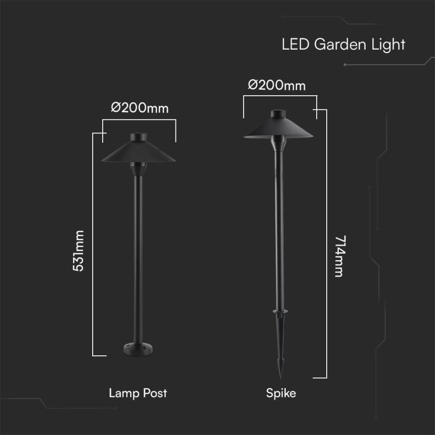 LED Buitenlamp 2in1 LED/7W/230V IP65 3000K