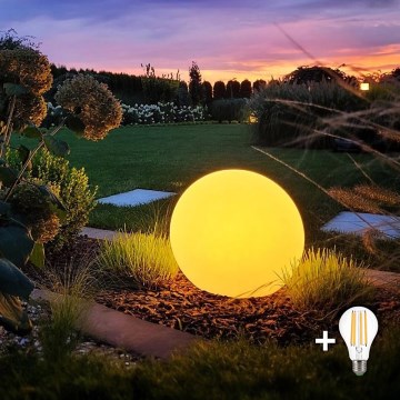 LED Buitenlamp GLOBO 1xE27/9W/230V diameter 40 cm IP44