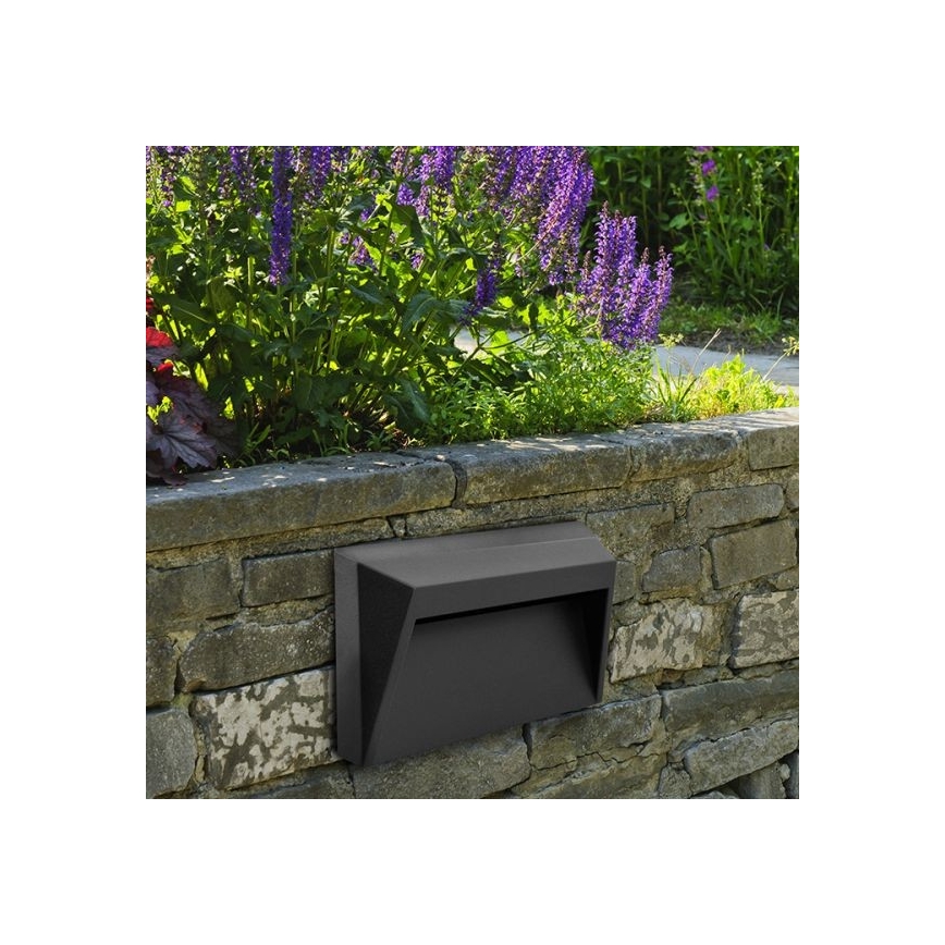 LED Buitenlamp voor trappen HOLDEN LED/1,6W/230V IP65 antraciet