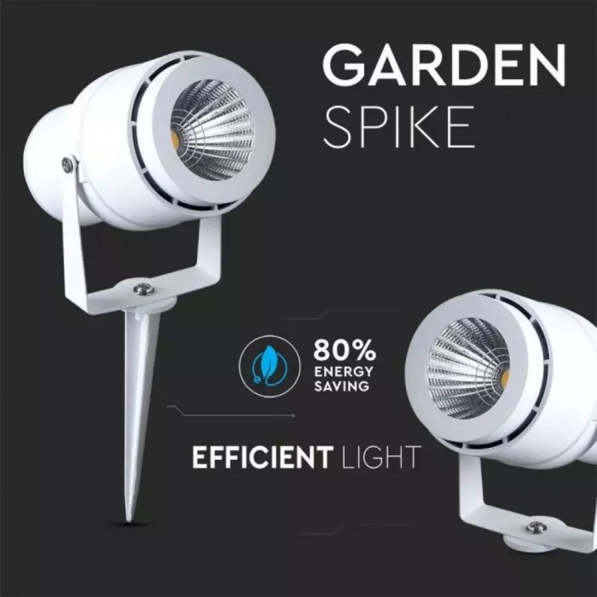 LED Buitenlamp LED/12W/100-240V IP65 wit - groen licht