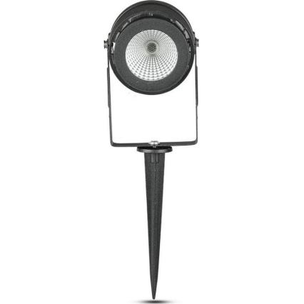 LED Buitenlamp LED/12W/100-240V IP65 zwart - groen licht