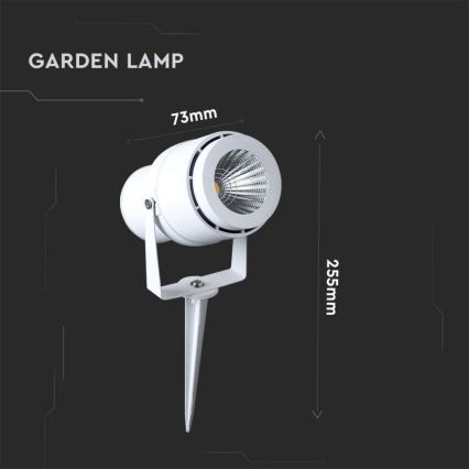 LED Buitenlamp LED/12W/110-240V IP65 3000K wit