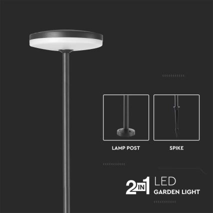 LED Buitenlamp LED/12W/230V 3000K IP65 antraciet