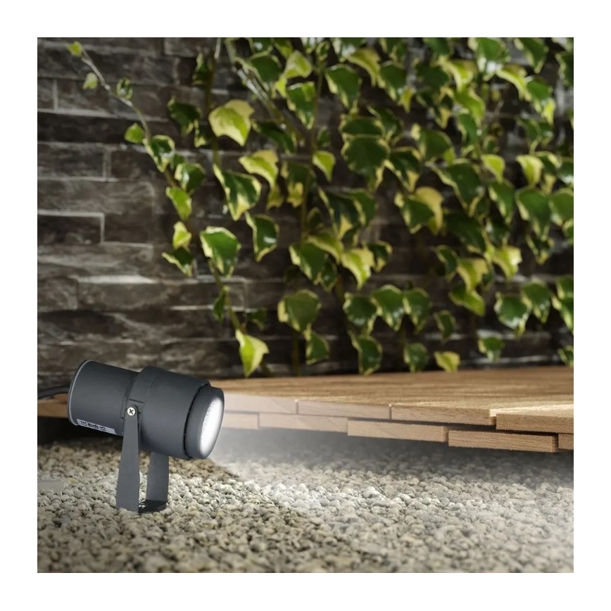 LED Buitenlamp LED/12W/230V 4000K antraciet IP65