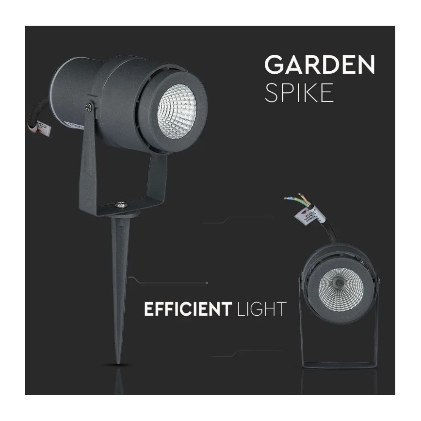 LED Buitenlamp LED/12W/230V 4000K antraciet IP65