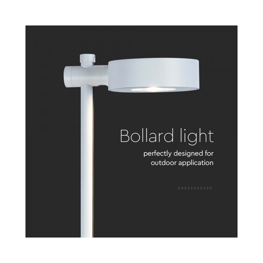 LED buitenlamp LED/7W/230V 3000K IP65 wit 102 cm