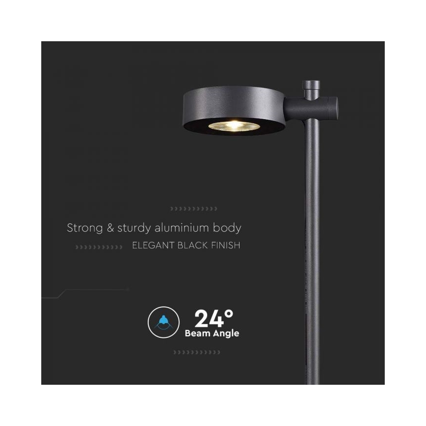 LED buitenlamp LED/7W/230V 3000K IP65 zwart