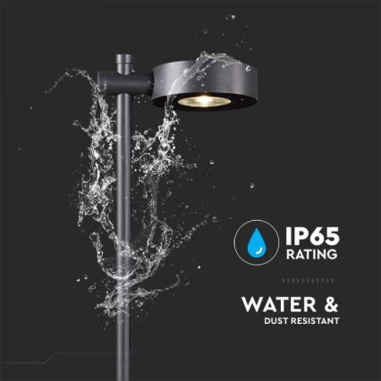 LED buitenlamp LED/7W/230V 3000K IP65 zwart