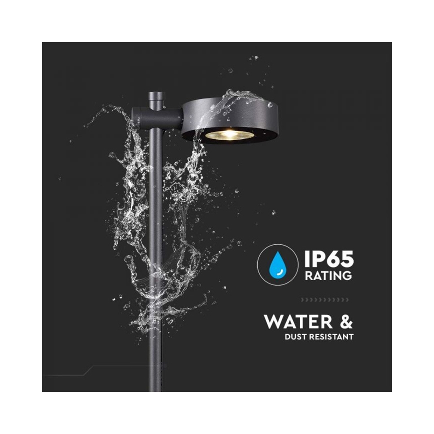 LED buitenlamp LED/7W/230V 3000K IP65 zwart
