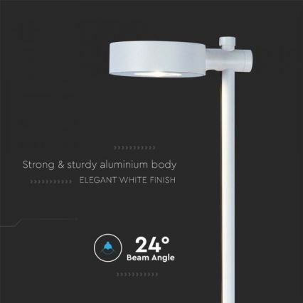LED buitenlamp LED/7W/230V 4000K IP65 wit 102 cm