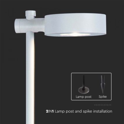 LED buitenlamp LED/7W/230V 4000K IP65 wit 102 cm