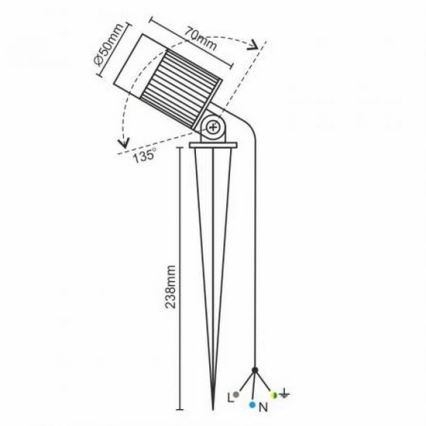 LED Buitenlamp LED/7W/85-264V IP67