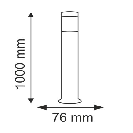 LED Buitenlamp LIVIA 1xE27/7W/230V 4000K IP44