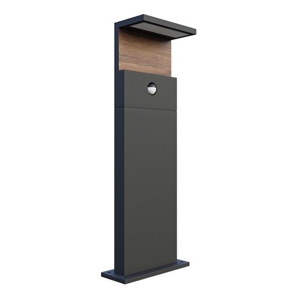 LED Buitenlamp met een sensor NATURA LED/12W/230V 4000K IP54 bruin/antraciet