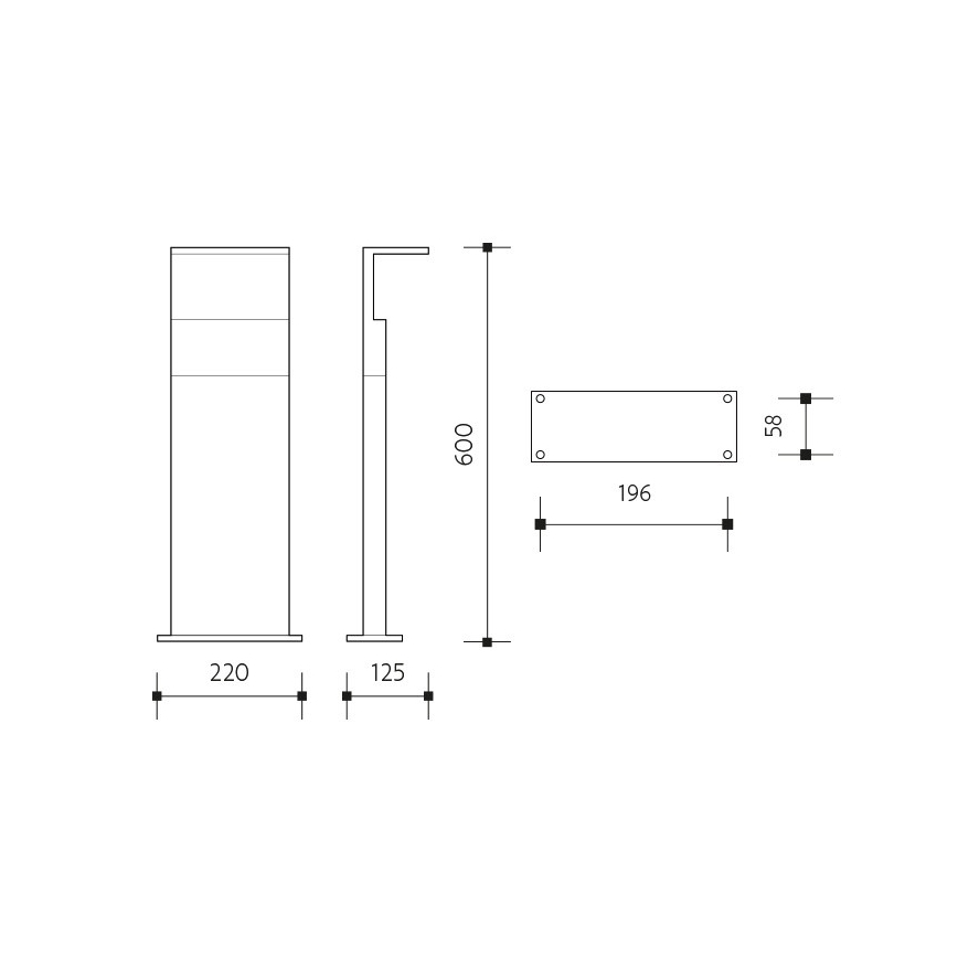 LED Buitenlamp met een sensor NATURA LED/12W/230V 4000K IP54 bruin/antraciet