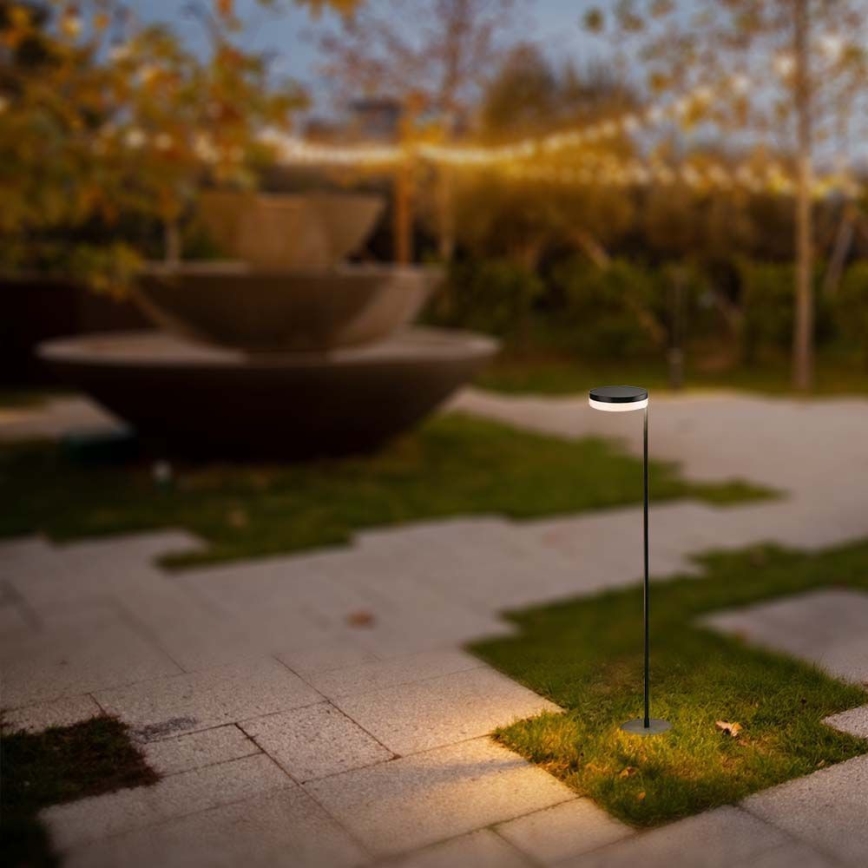 LED buitenlamp op zonne-energie LED/2W/3,7V 3000K IP54 zwart