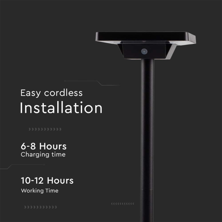 LED buitenlamp op zonne-energie 2in1 LED/2W/3,7V IP65 3000/4000/6500K 2600 mAh