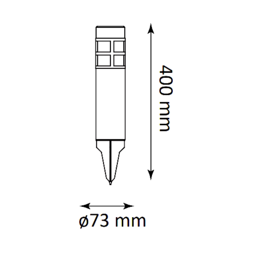 LED buitenlamp op zonne-energie MARK LED/1,2V IP44