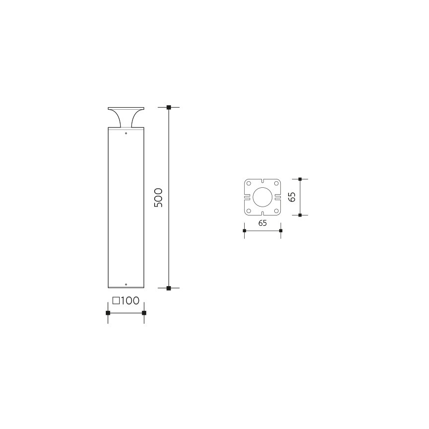 LED Buitenlamp ORNELA LED/6W/230V 3000K IP54 bruin