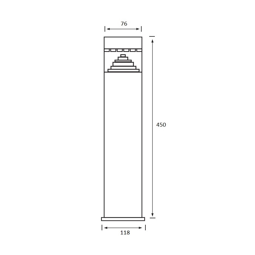 LED Buitenlamp SALIX 1xLED/6W/230V IP44