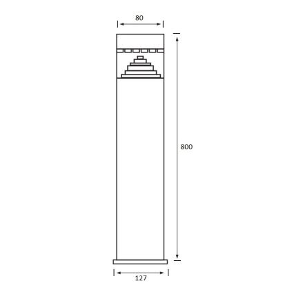 LED Buitenlamp SALIX 1xLED/6W/230V IP44