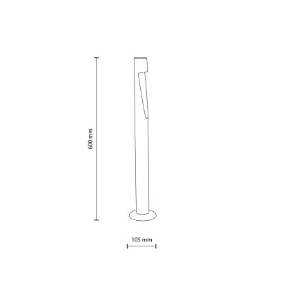 LED buitenlamp SENA M LED/5W/230V IP65 60 cm beige