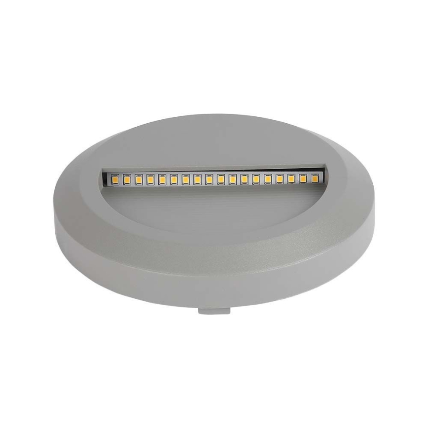 LED Buitenverlichting voor trappen LED/2W/230V IP65 3000K grijs