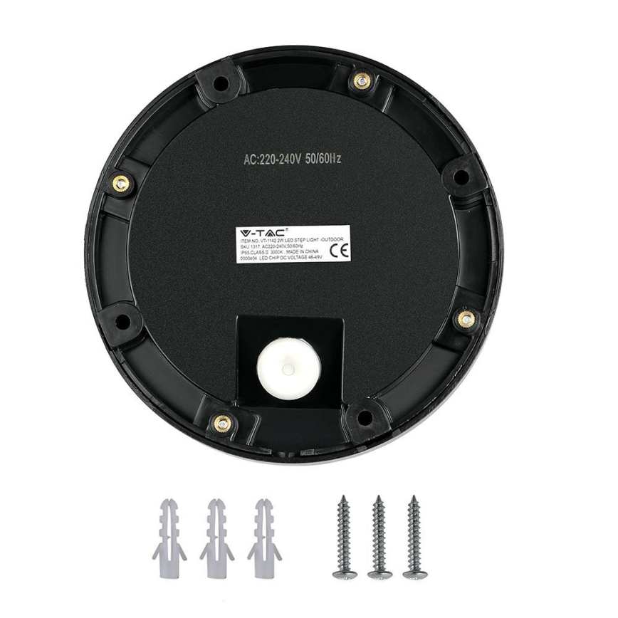 LED Buitenlamp voor trappen LED/2W/230V IP65 3000K zwart