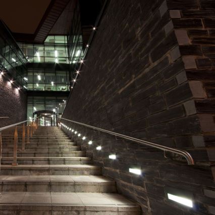 LED Buitenlamp voor trappen LED/3W/230V IP65 3000K grijs