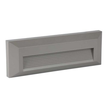 LED Buitenlamp voor trappen LED/3W/230V IP65 3000K grijs