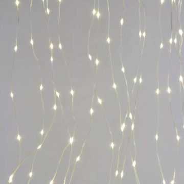 LED buitenlichtketting 240xLED/8 functies 6,7 m IP44 warm wit