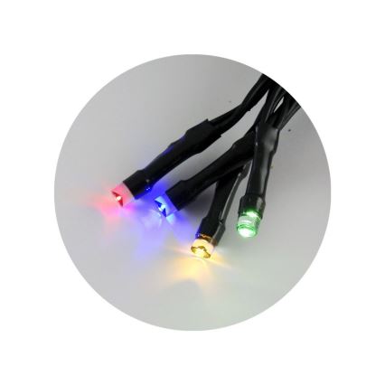LED buitenlichtsnoer 10,8m 100xLED/2 functies 10,8m IP44 meerkleurig