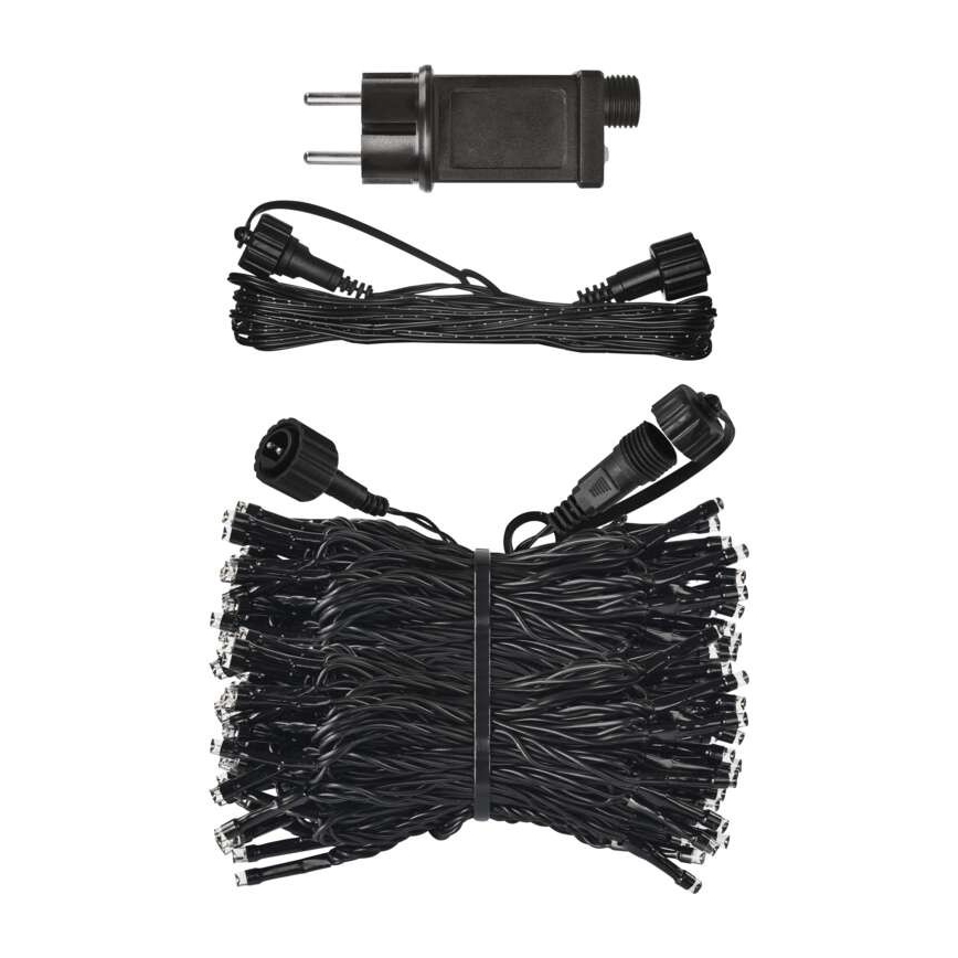 LED buitenlichtsnoer 100xLED/15m IP44 koel wit