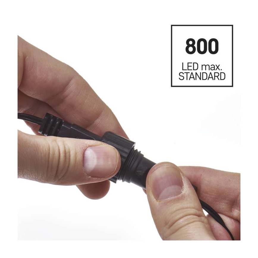 LED buitenlichtsnoer 100xLED/15m IP44 warm wit