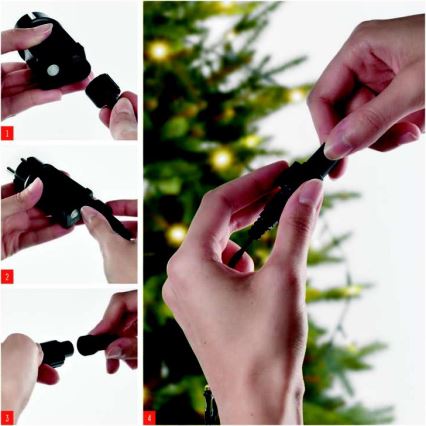 LED buitenlichtsnoer 100xLED/15m IP44 warm wit