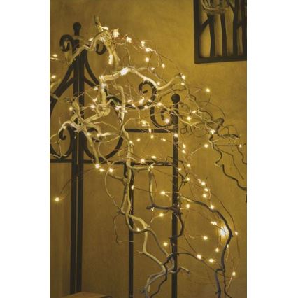 LED buitenlichtsnoer 100xLED/15m IP44 warm wit