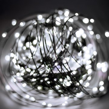 LED buitenlichtsnoer 1500xLED/230V 8 functies 153 m IP44 koud wit + afstandsbediening