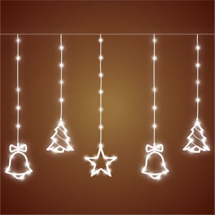 LED buitenlichtsnoer 186xLED 7m IP44 koel wit