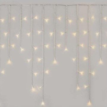 LED-buitenlichtsnoer 300 LED / 8 standen 10 m IP44 warm wit + afstandsbediening