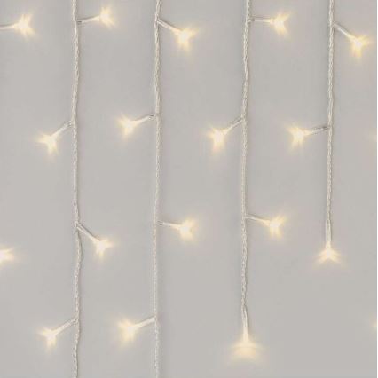 LED-buitenlichtsnoer 300 LED / 8 standen 10 m IP44 warm wit + afstandsbediening